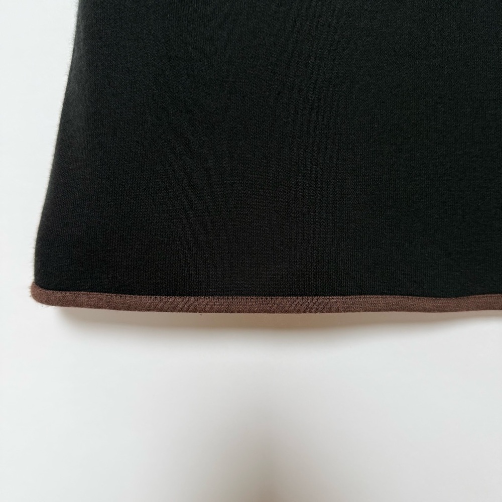 Vintage Reversible Black and Brown Short Sleeve Top - Picture 3 of 10